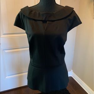 Scoop neck with peek a boo in front, blouse